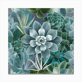 Succulent Green Canvas Print