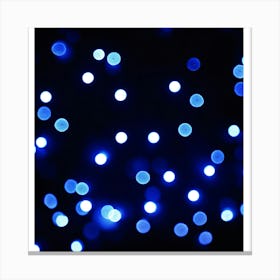 Blue Lights Canvas Print