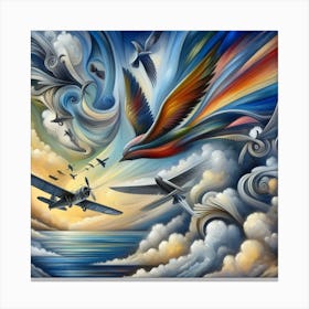 Flight Of The Birds Canvas Print