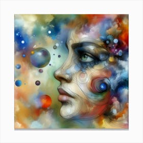 Abstract Of A Woman 2 Canvas Print