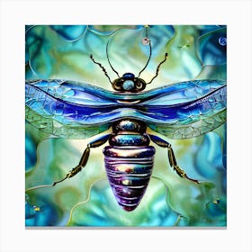 Bee Painting Canvas Print