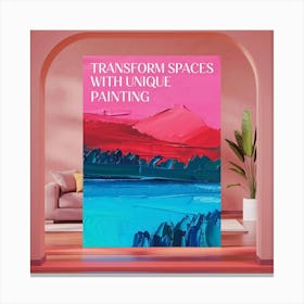 Transform Spaces With Unique Painting 2 Canvas Print