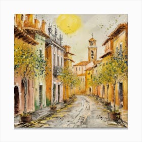 Street In Italy Canvas Print