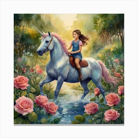 Unicorn Rider Canvas Print