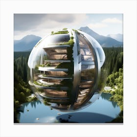 Futuristic Home 1 Canvas Print