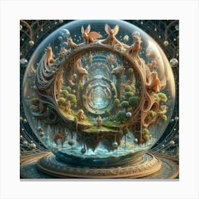 Ethereal Sphere Canvas Print