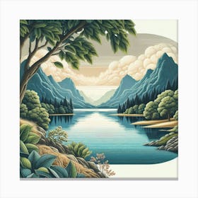 Landscape Painting 2 Canvas Print