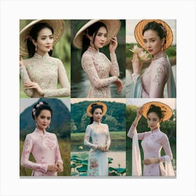 Captivating Photos Showcasing Chinese Traditional Attire Canvas Print