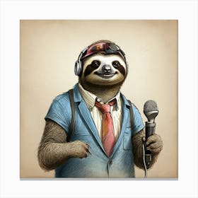 Sloth 64 Canvas Print