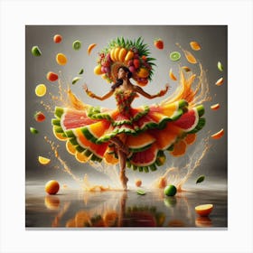 Fruit dancing 6 Canvas Print