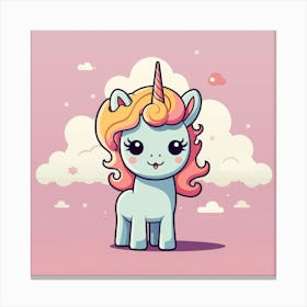 Cute Unicorn 432 Canvas Print