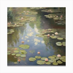 Water Lily Pond Claude Monet Art Print 2 Canvas Print