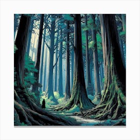 Forest Of Trees Canvas Print