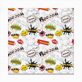 Pattern Seamless Texture Cartoon 1 Canvas Print