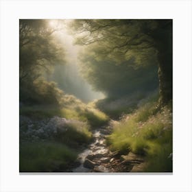 Twilight In The Woods Canvas Print