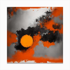 Dreamshaper V6 An Abstract Painting Containing Two Halves Of A 3 Canvas Print