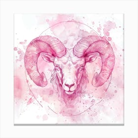 Ram Zodiac Sign Canvas Print