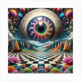 Psychedelic Eye Check out Obscure.ai on insta and Facebook! 2 Canvas Print
