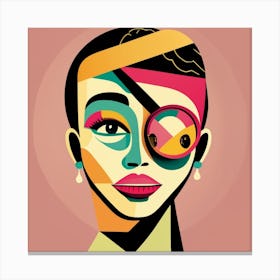 Mimimalisic Face Poster Canvas Print