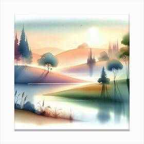 Landscape Painting 86 Canvas Print