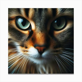 Portrait Of A Cat 4 Canvas Print