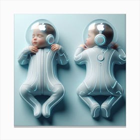 Baby In Space Canvas Print