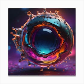 Eye Of Water globe Canvas Print