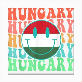 Retro Hungarians Hungary Flag Mens Womens Kids Canvas Print