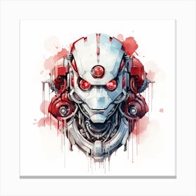 Robot Head Canvas Print