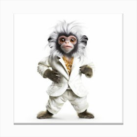 Monkey In A Suit Canvas Print