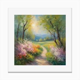 Path In The Woods 1 Canvas Print