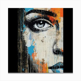 Face Of A Woman Canvas Print