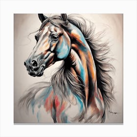 Horse Painting Canvas Print