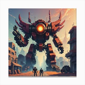 Men versus Machine Canvas Print