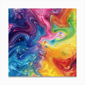Rainbow Vortex (6) Canvas Print