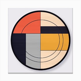 Squares and Circles Waltz: Mid Century Abstract Bliss Canvas Print