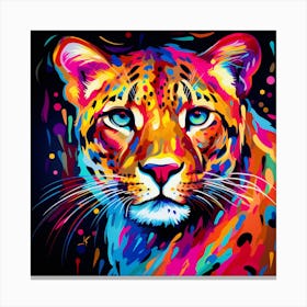 Colorful Leopard Canvas Print