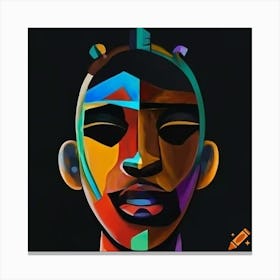 African Head Canvas Print