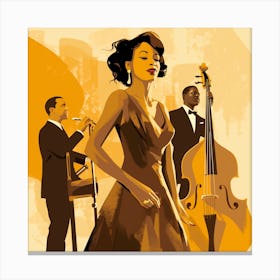 Jazz Music 2 Canvas Print