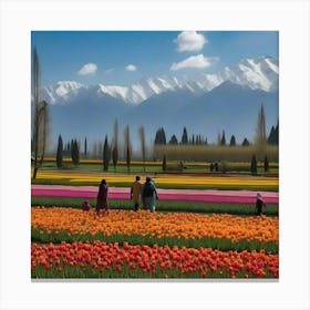 Kashmir Tulips Canvas Print