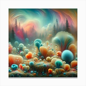 Psychedelic Forest Canvas Print