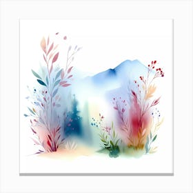 Watercolor Background 4 Canvas Print