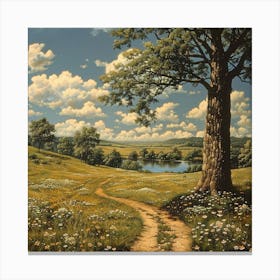 Path To The Lake Canvas Print