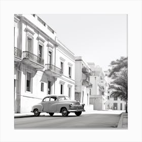 Old Car In Cuba Canvas Print