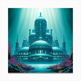 Underwater Cityscape Canvas Print