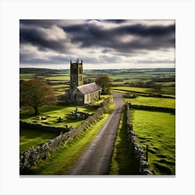 Church In The Countryside 2 Canvas Print