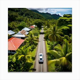 Plant Community Vegetation Window Car Holiday Maker Drone District Tour Tourism Rural Walk (3) Canvas Print