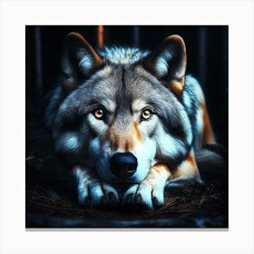 Wild Animal Creative Portrait 156 Canvas Print