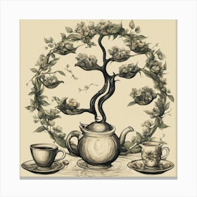 Tea Art 77 Canvas Print