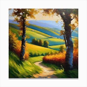 Path To The Hills Canvas Print